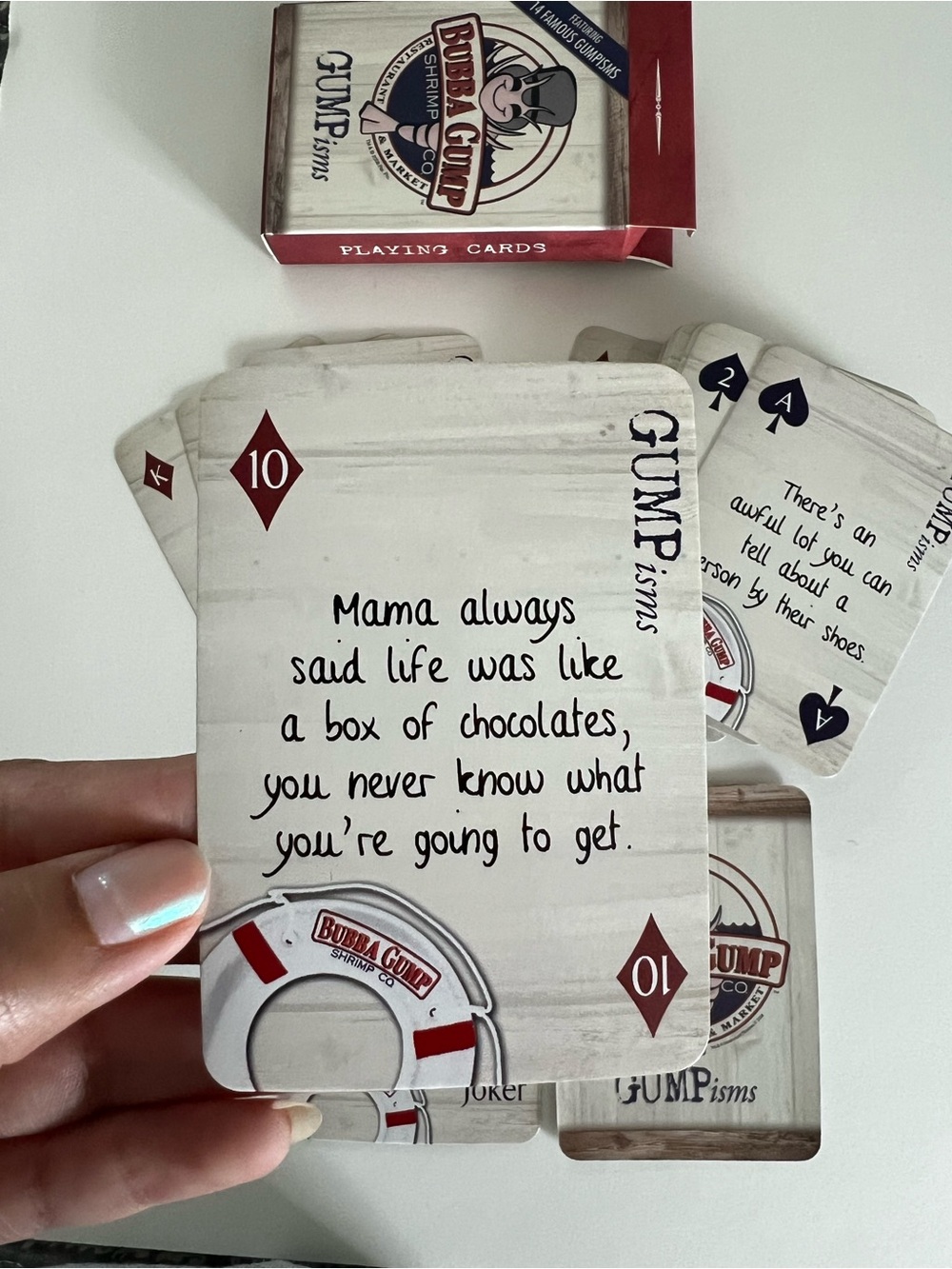 Bubba Gump Shrimp Co GUMPisms Playing Cards - Picture 2 of 4